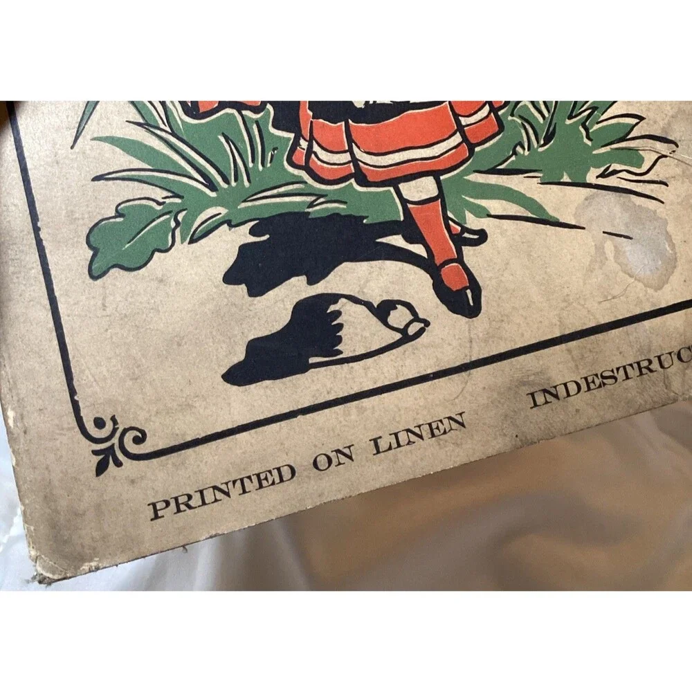 Fairyland Tales And ABC'S Children's Book Printed On Linen Late 1800's /1900's